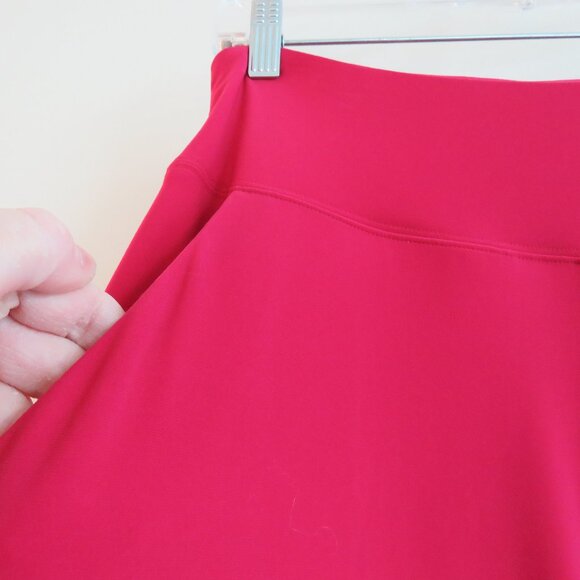 SYMPLI Wide Leg Trouser Pant in Magenta Stretch Pull On Travel - Size US 10 NWT - Picture 7 of 16